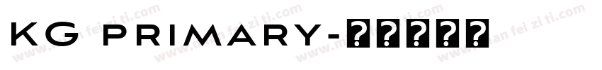 KG primary字体转换